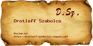Drotleff Szabolcs névjegykártya